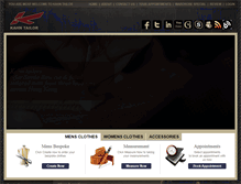 Tablet Screenshot of kahntailors.com